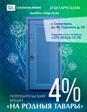 Любые двери от &quot;Стальная Линия&quot; в кредит всего под 4% в Солигорске